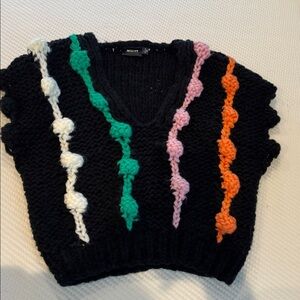 Anthropologie Black Knit Sweater